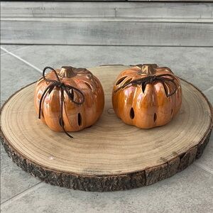 • Ceramic Pumpkin Potpourri Set - Decor •